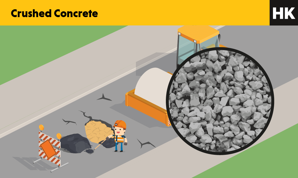 Crushed concrete picture